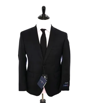 ERMENEGILDO ZEGNA - By SAKS FIFTH AVENUE SILK BLEND "Classic" Black Suit - 42L