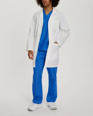 Essential Lab Coats 3174 Men's 5 Pocket Mid Length Tablet White Coat White