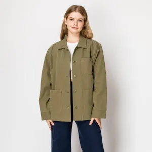 Everyday Canvas Chore Jacket In Olive