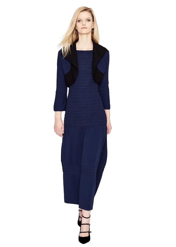 Evonne - Textured, Bell Sleeve Bolero Shrug Jacket