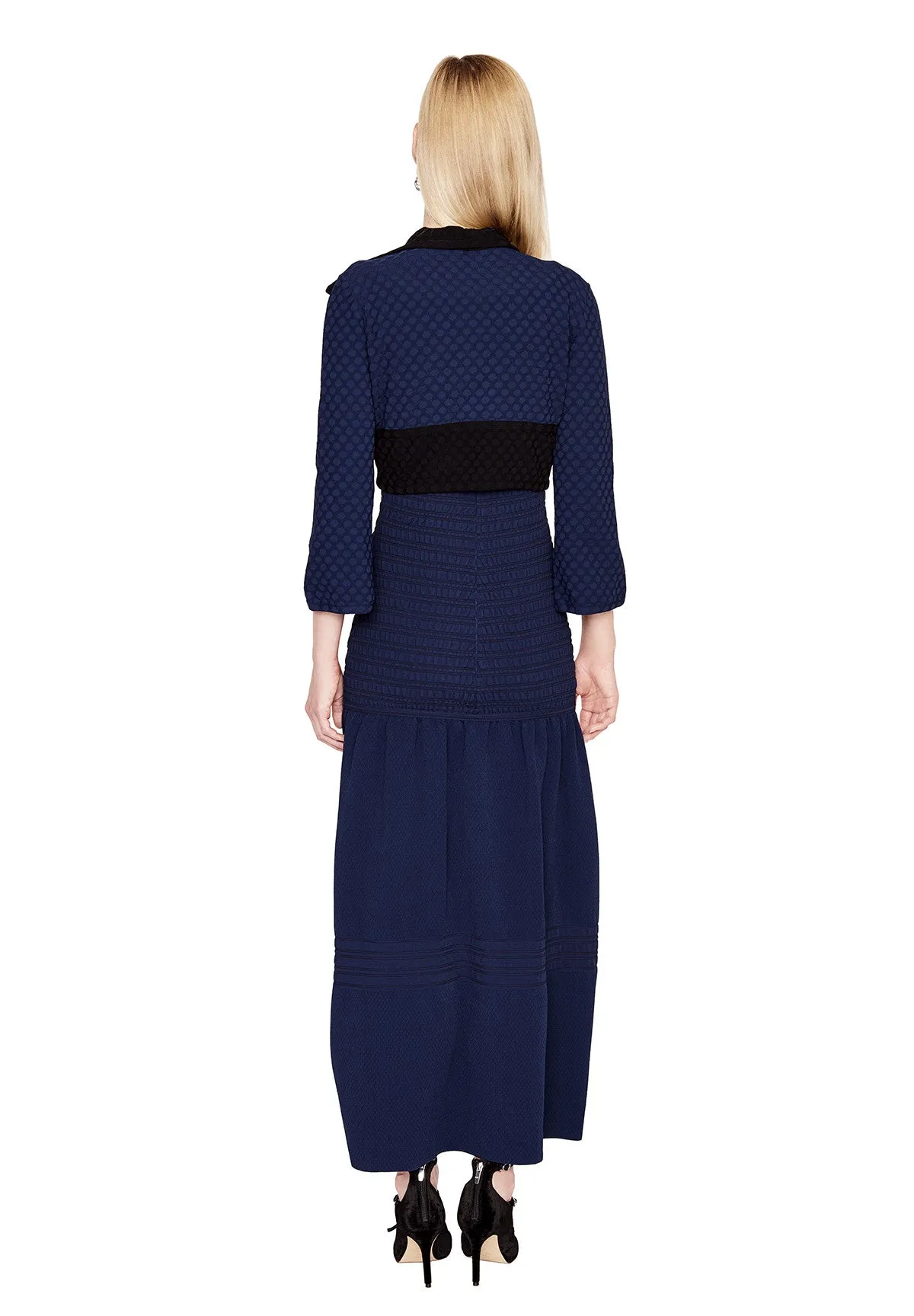 Evonne - Textured, Bell Sleeve Bolero Shrug Jacket