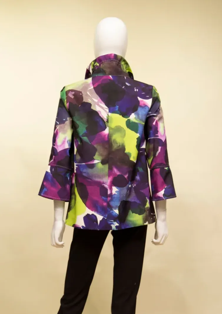 F23108 - 3/4 Sleeve Button Jacket