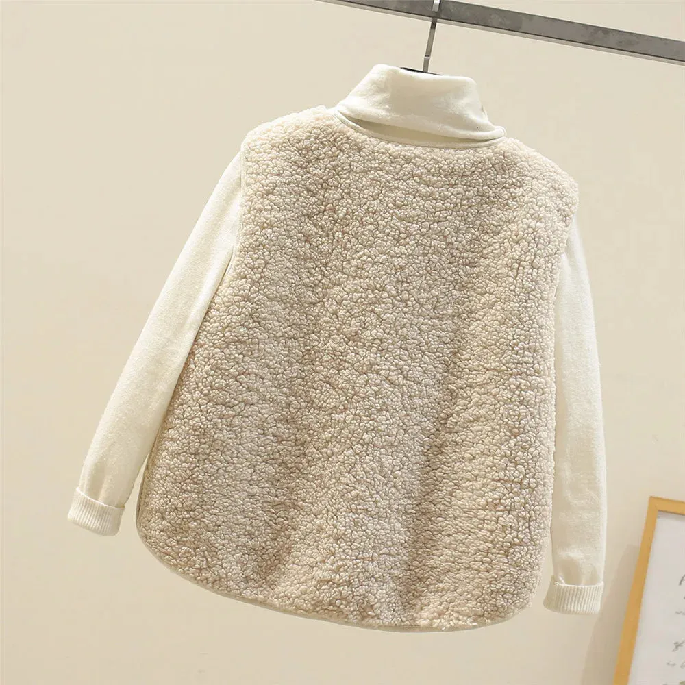 Fleece Vest – Button Front – Soft Winter Layer