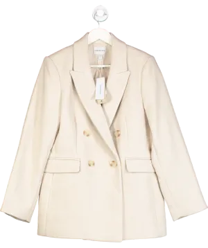 FOREVER NEW Cream Whitney Wool Blazer UK 14