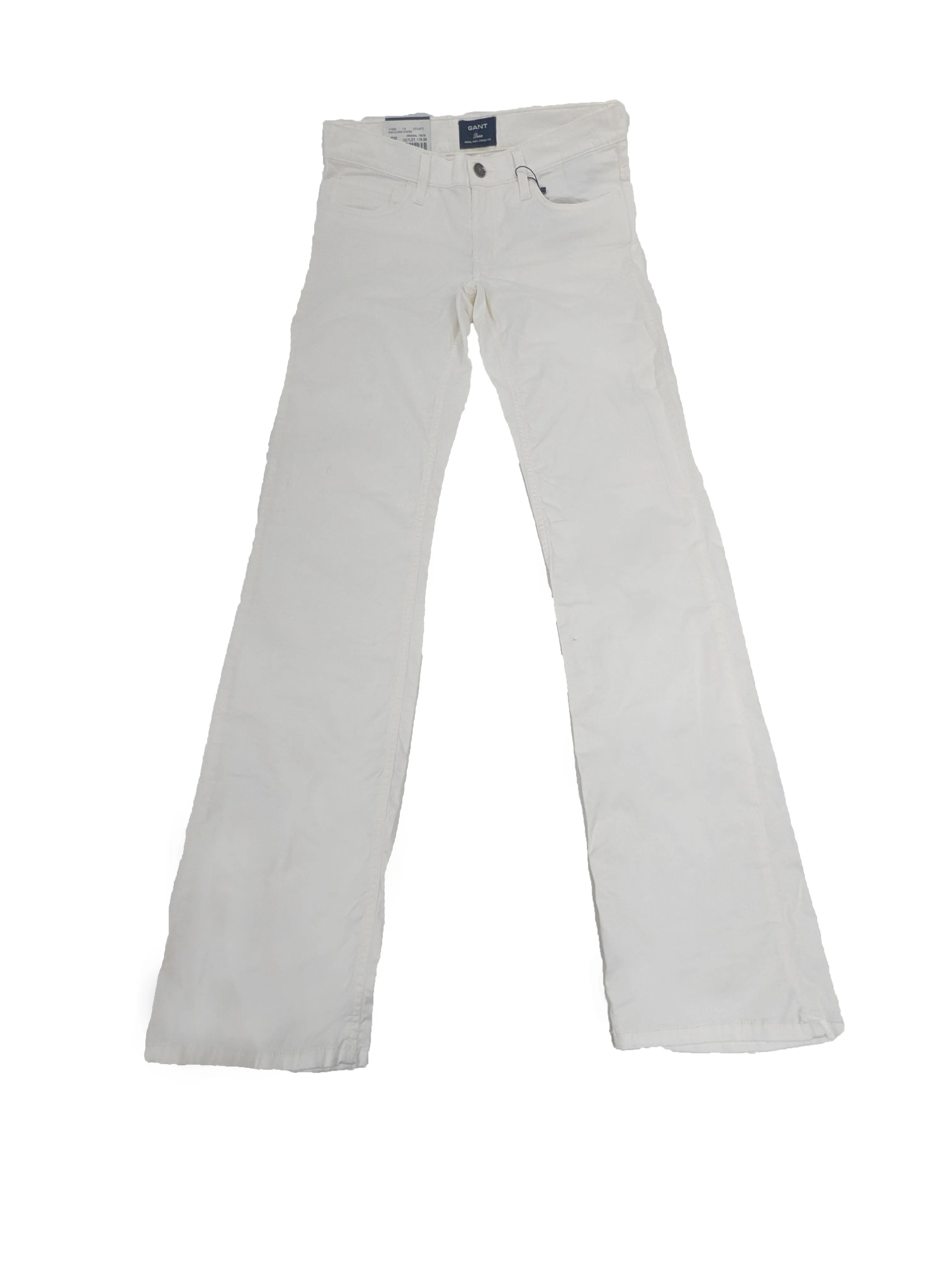 GANT Women's Off White Dana Classic Washed Pants 410890 $198 NWT