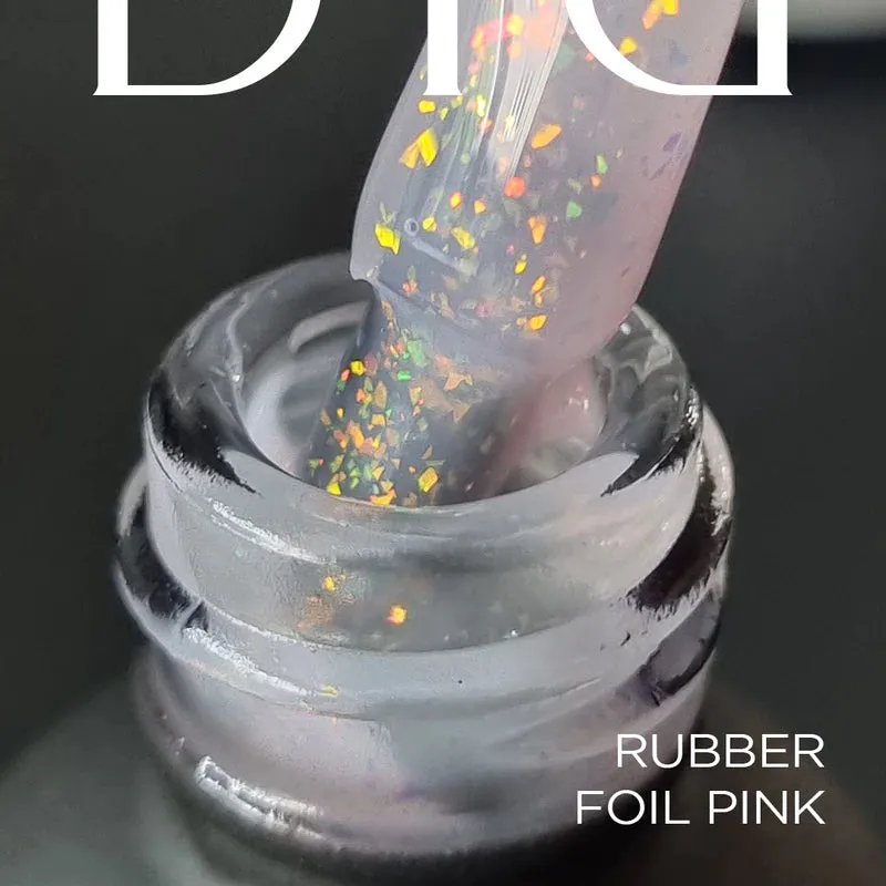 Gel Polish Rubber Base Foil, Pink 10 ml