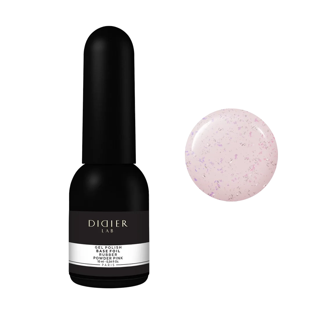 Gel Polish Rubber Base Foil, Powder Pink 10 ml