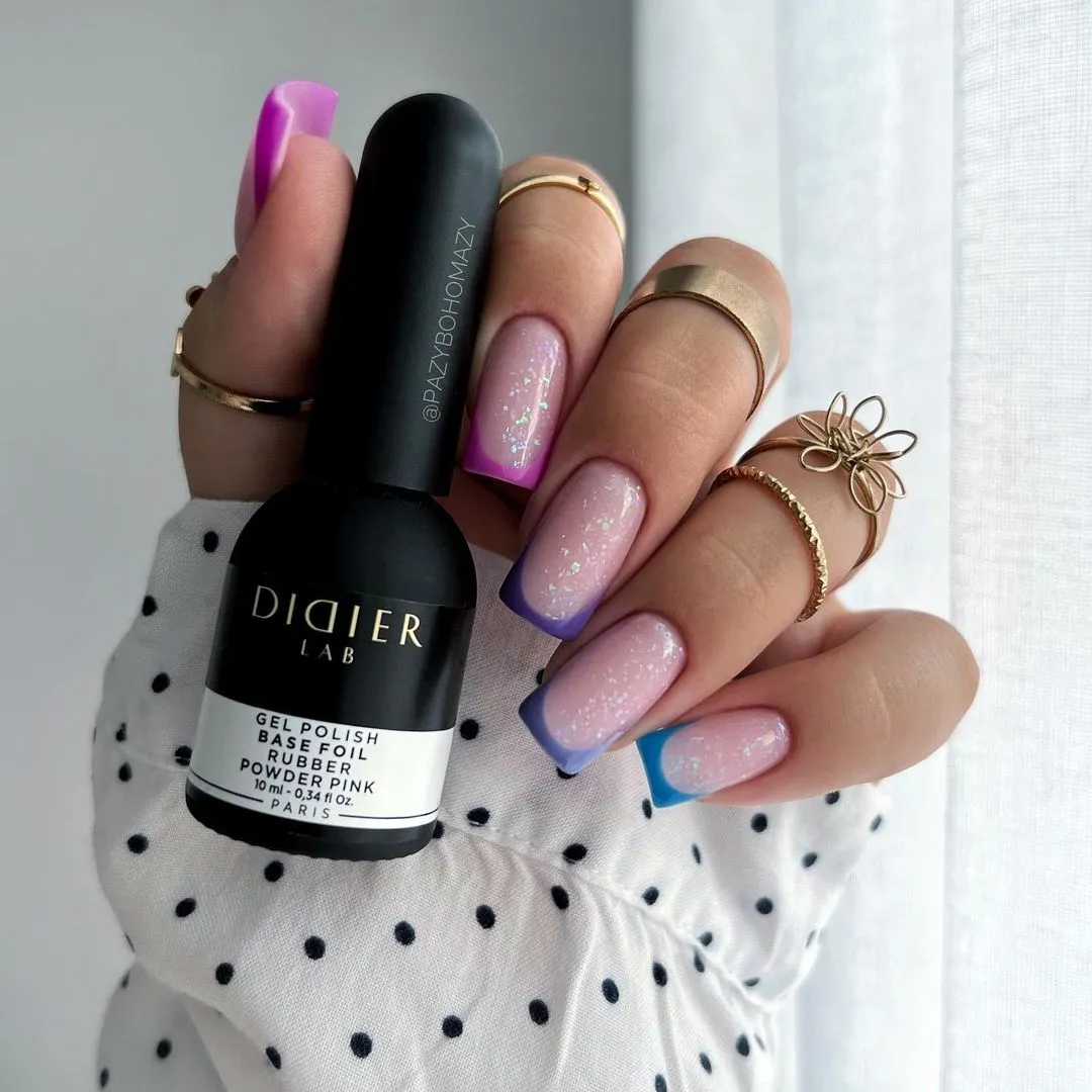 Gel Polish Rubber Base Foil, Powder Pink 10 ml