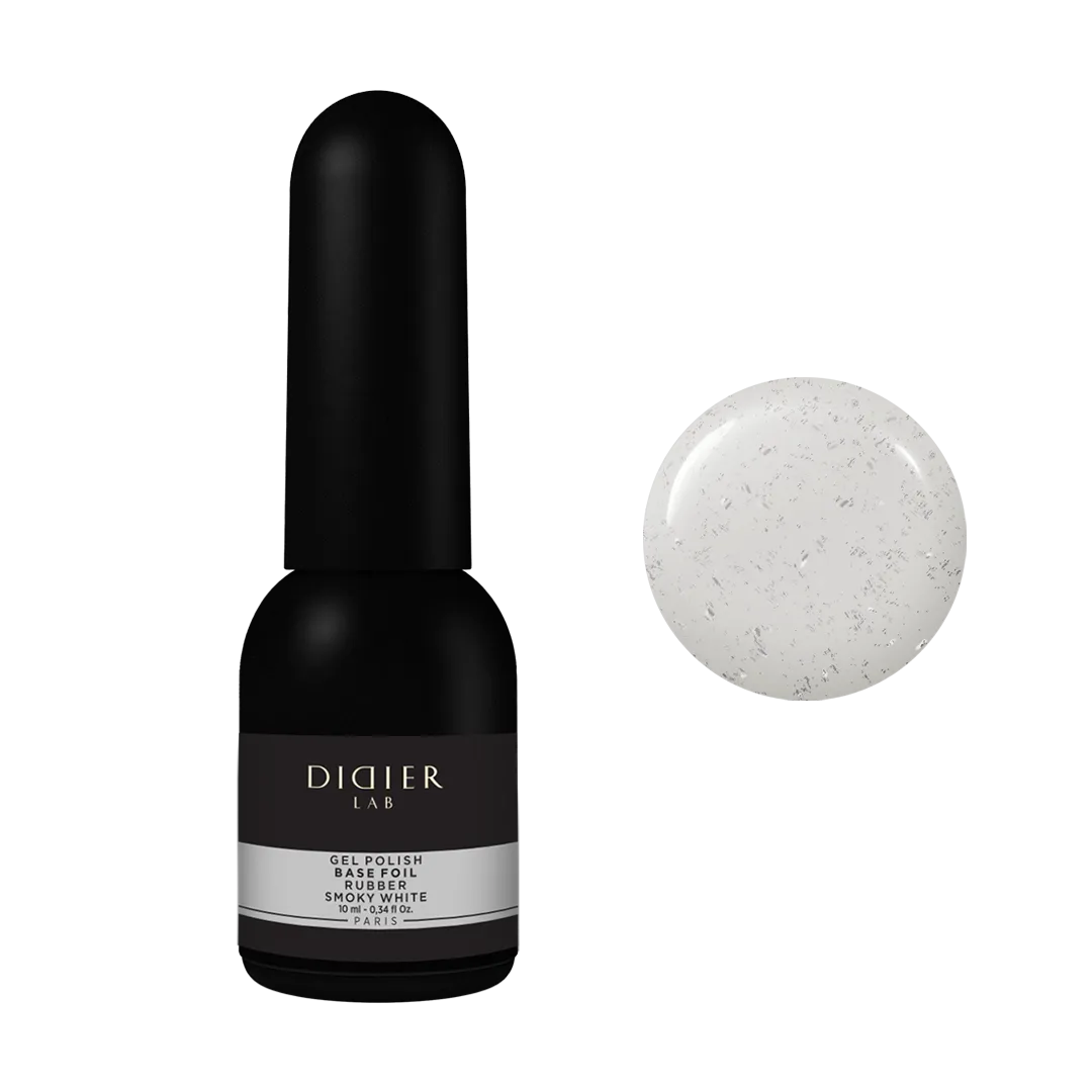 Gel Polish Rubber Base Foil, Smoky White 10 ml