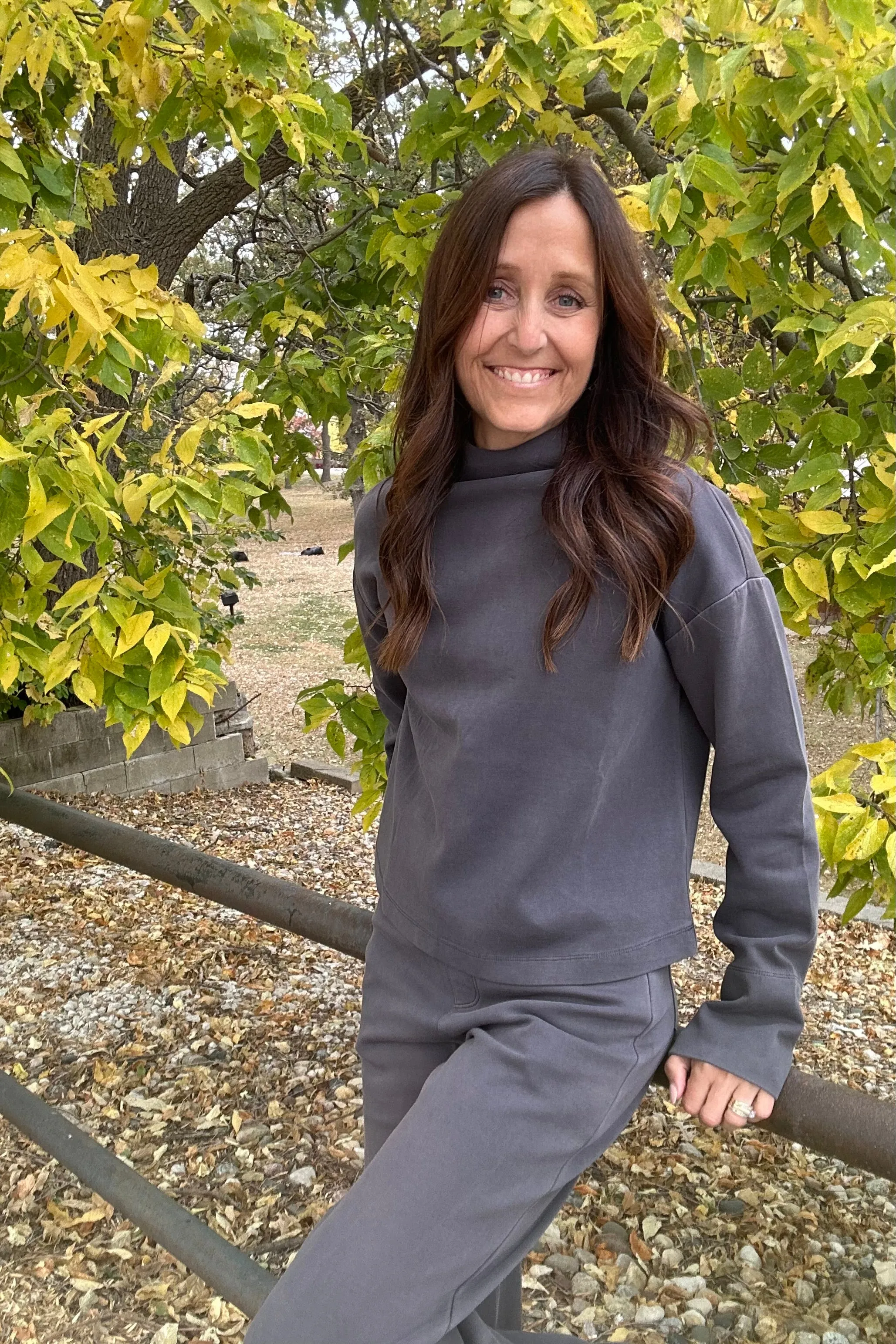 Genevieve Mock Neck Top