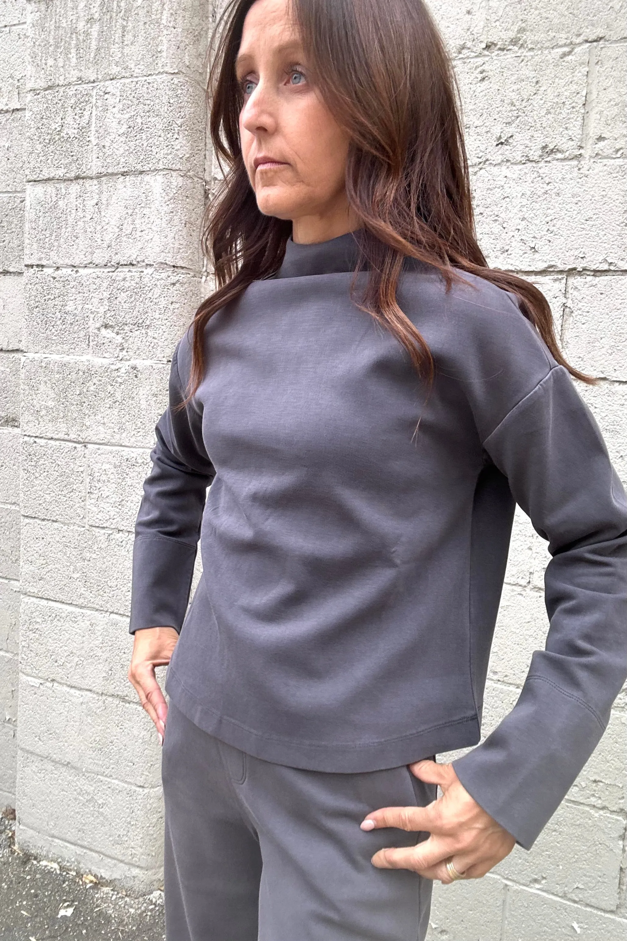Genevieve Mock Neck Top