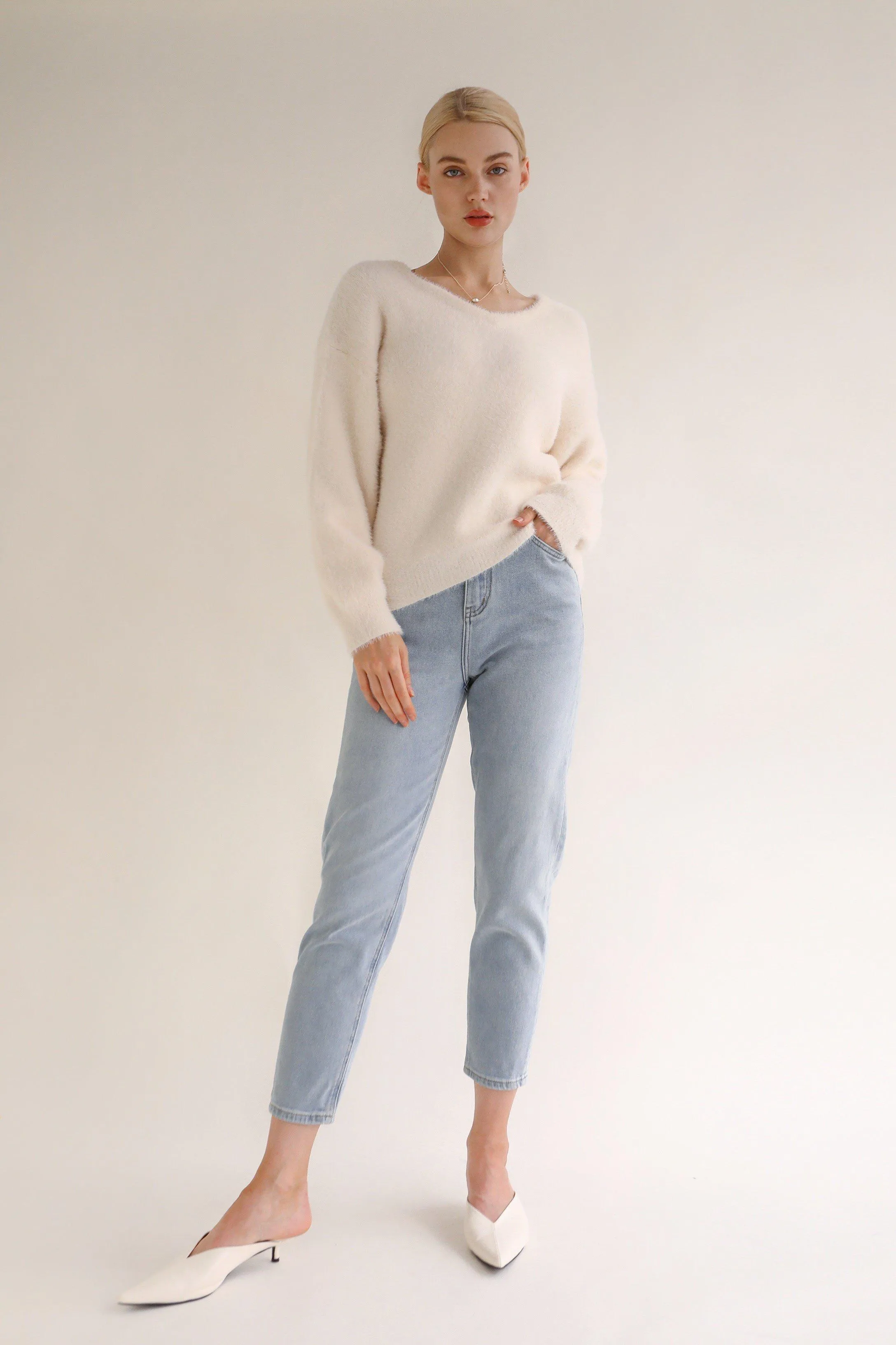 Gentle Lover Sweater - White