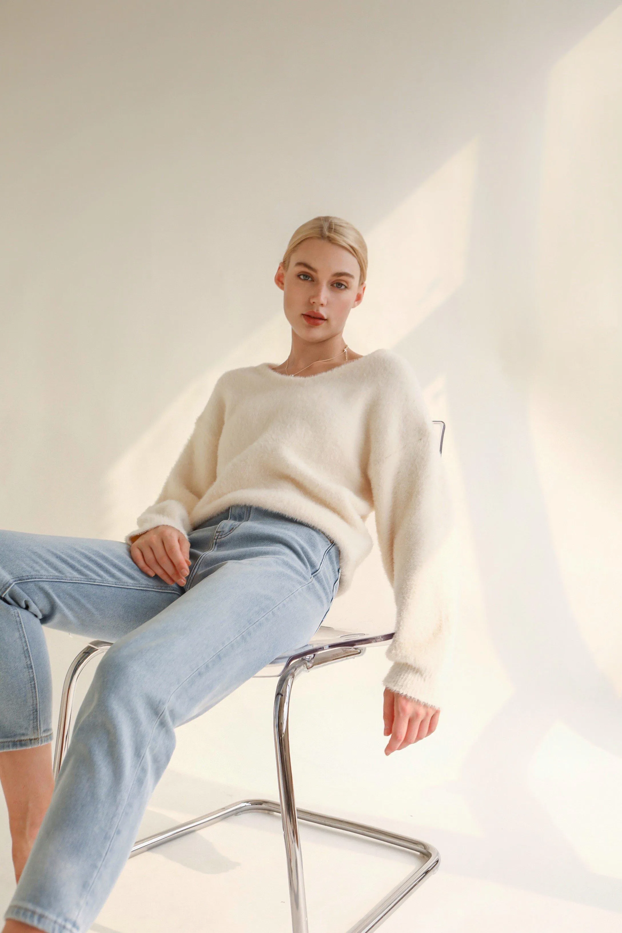 Gentle Lover Sweater - White