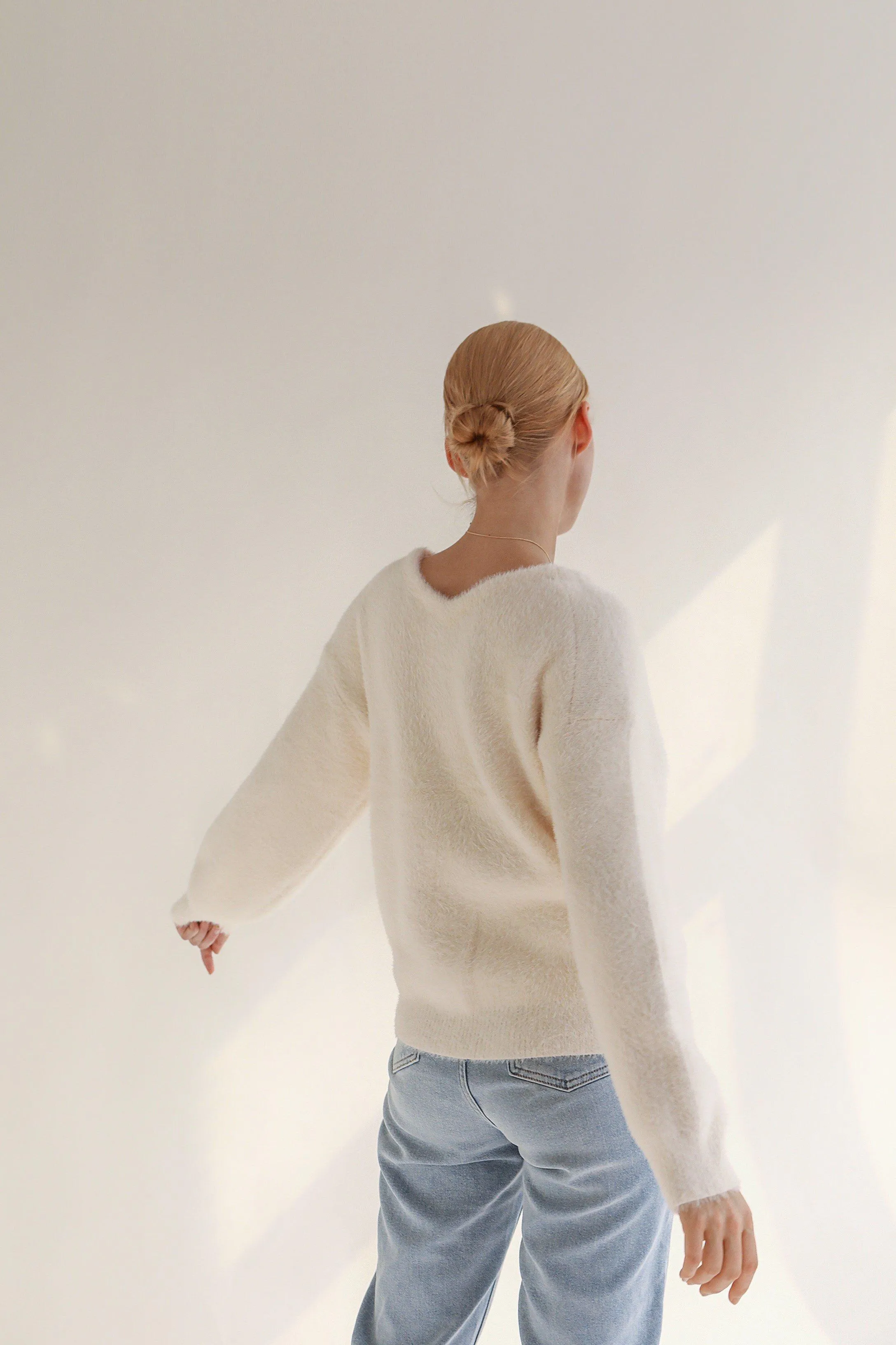 Gentle Lover Sweater - White