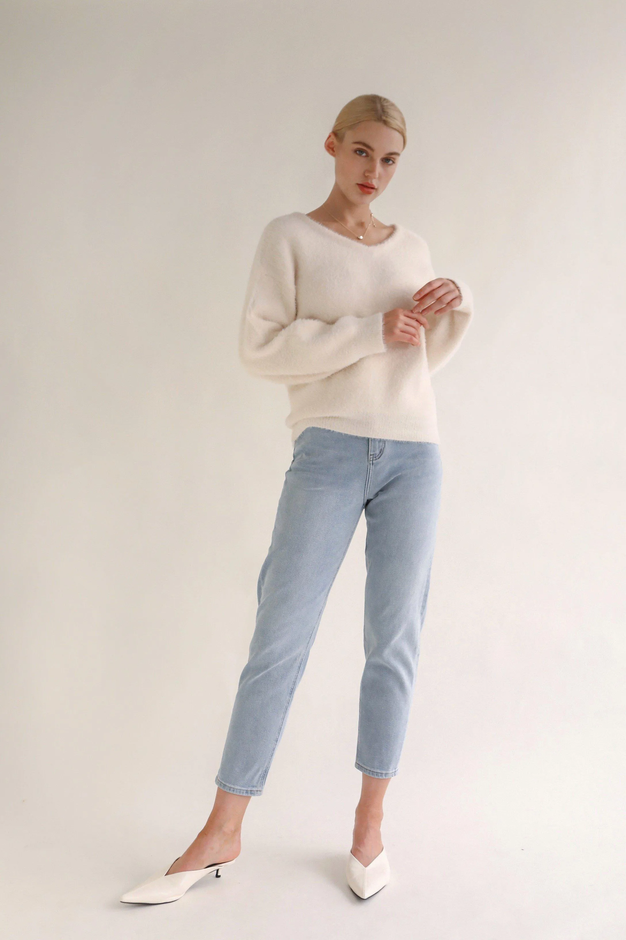 Gentle Lover Sweater - White