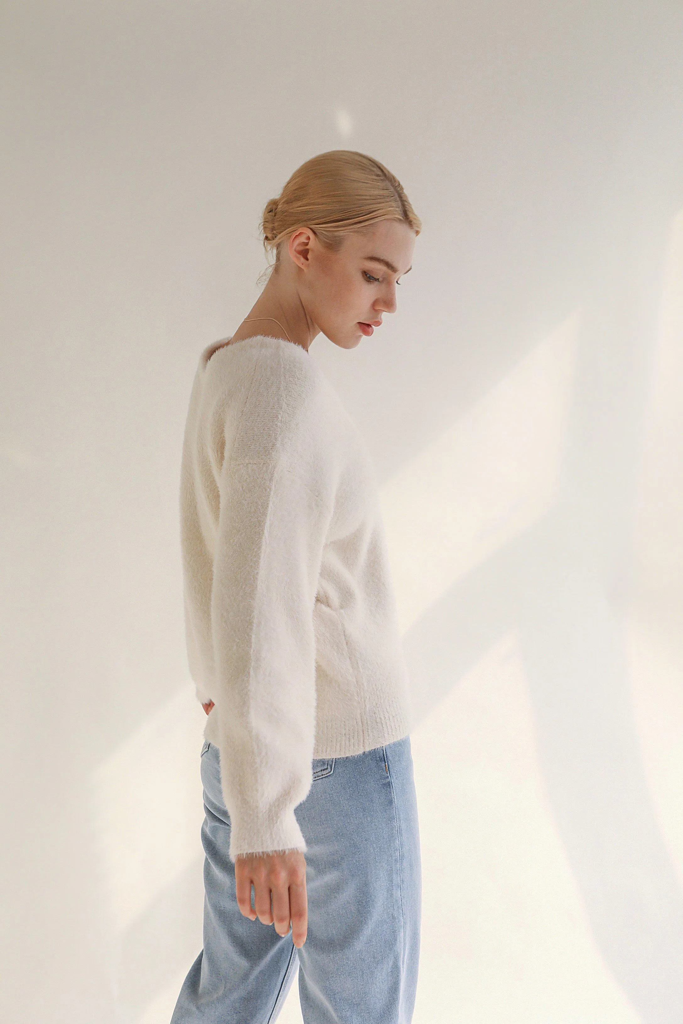 Gentle Lover Sweater - White