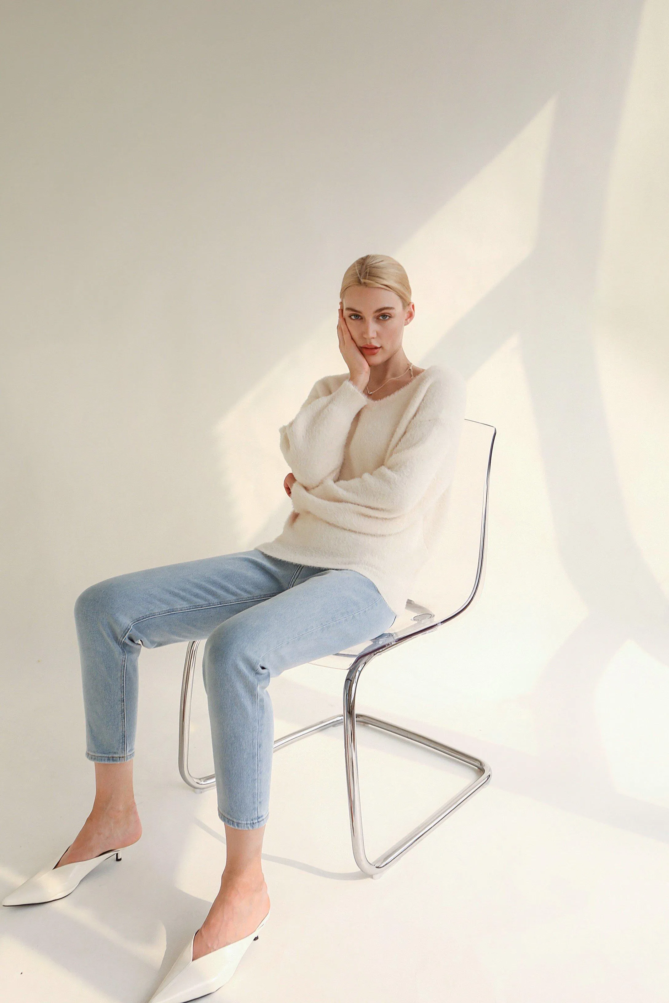 Gentle Lover Sweater - White