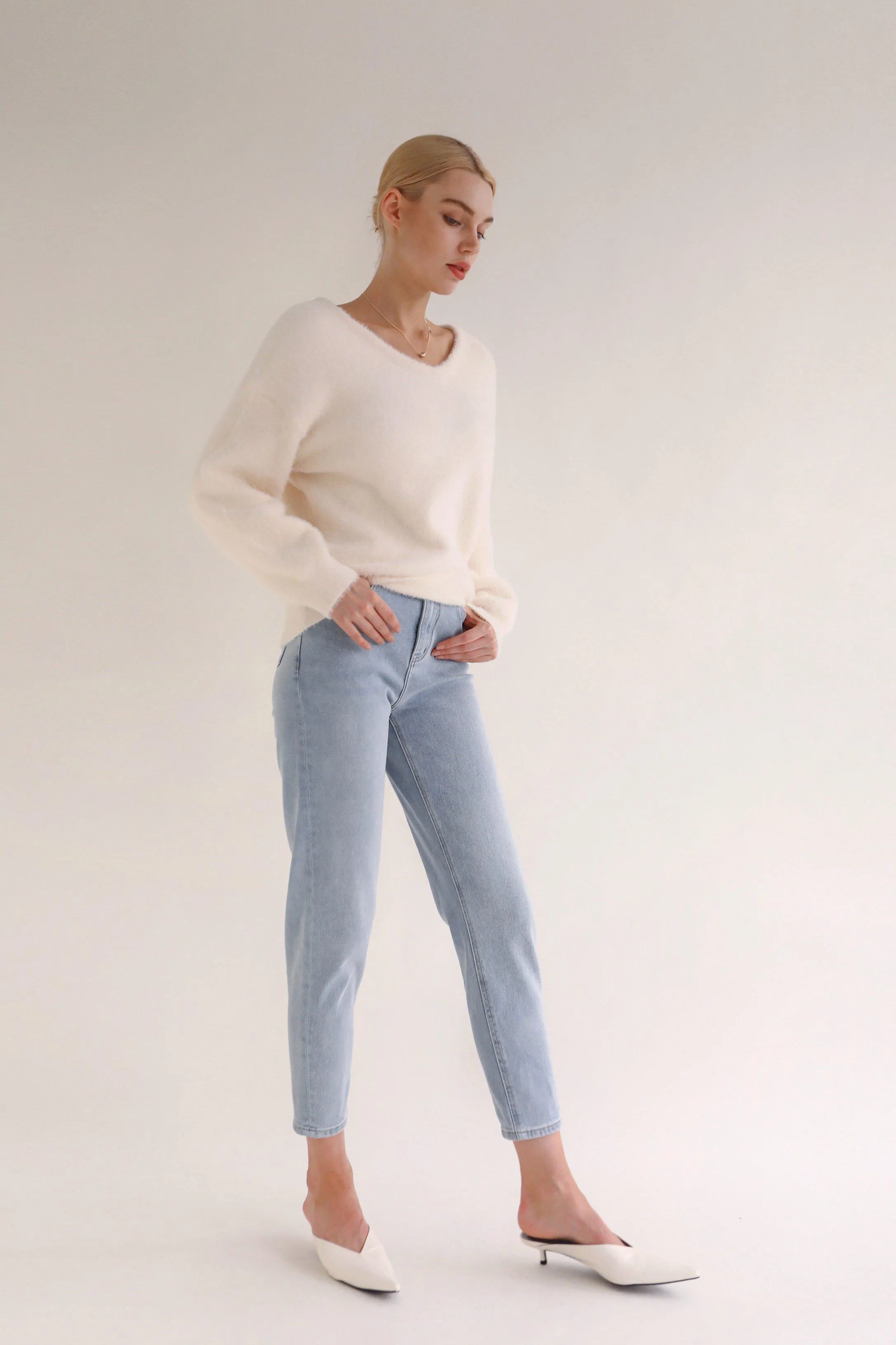 Gentle Lover Sweater - White