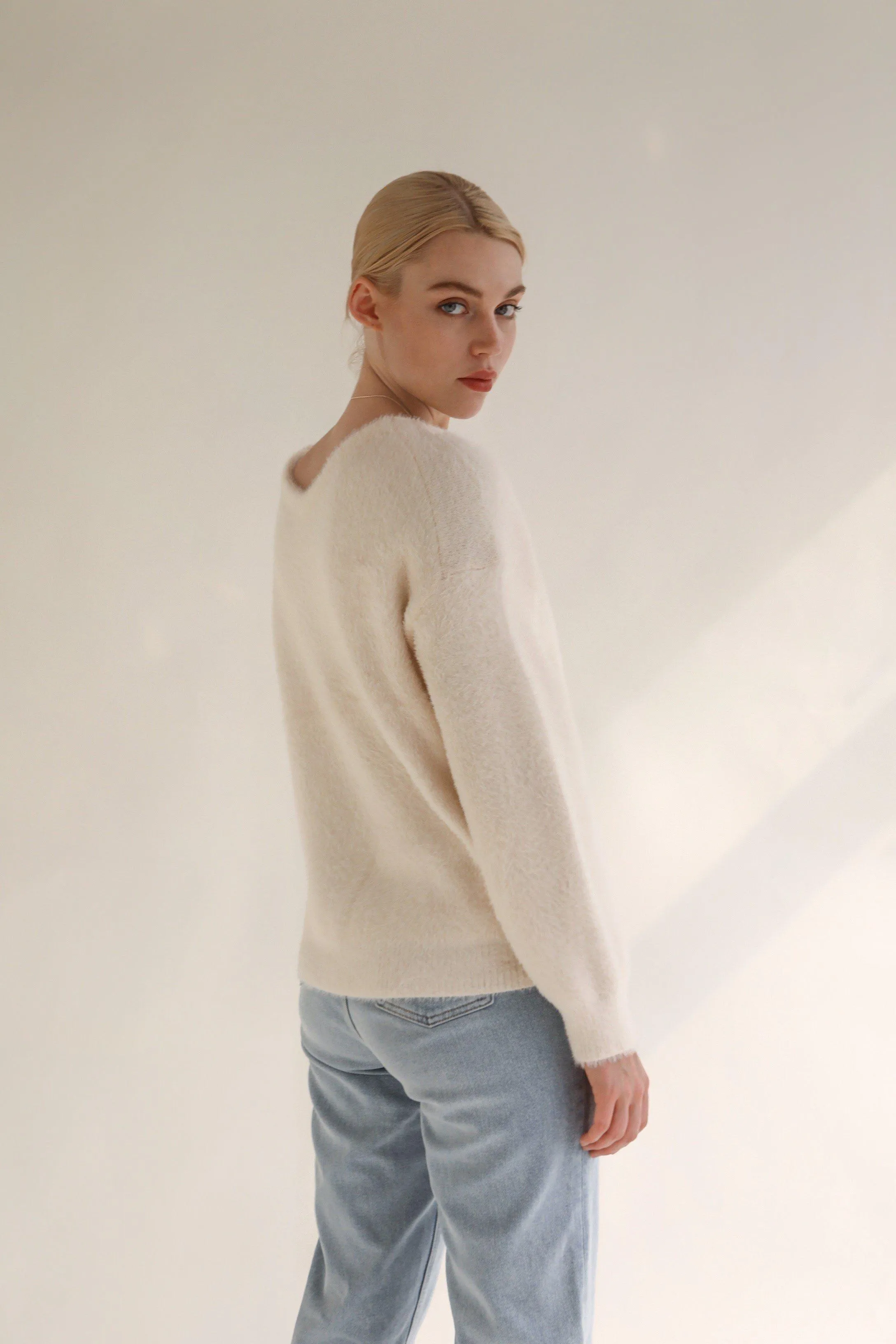 Gentle Lover Sweater - White