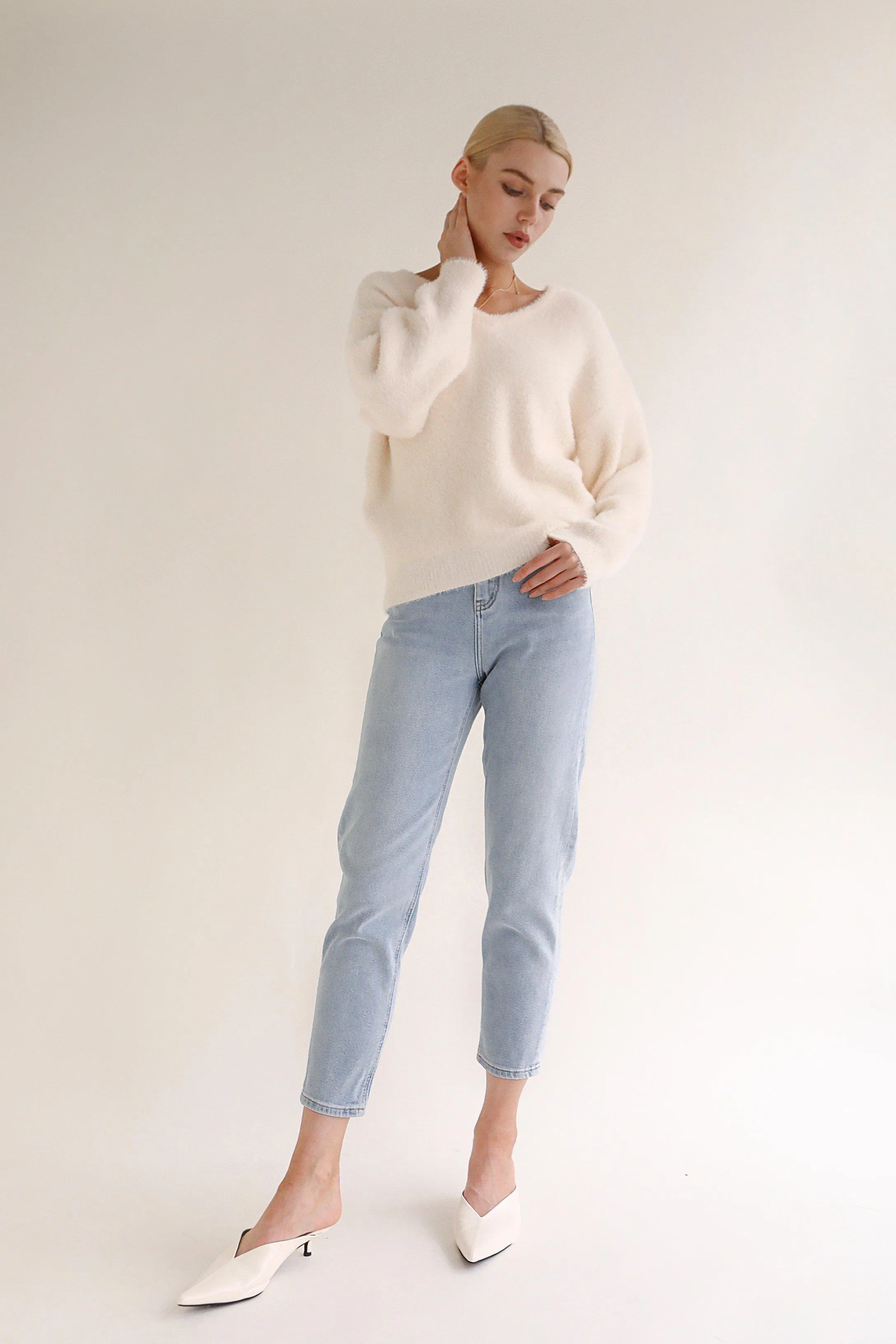 Gentle Lover Sweater - White