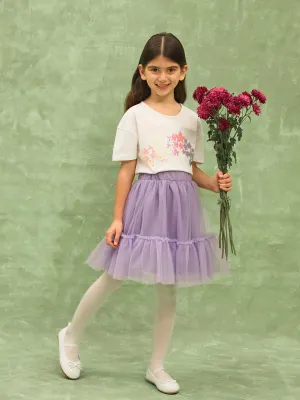 Girls Tutu Skirt With Elastic Waist