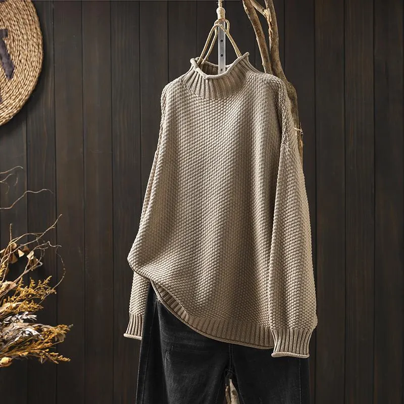 GRACE™ | Relaxed Fit Waffle Sweater