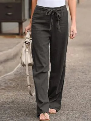 Grey Regular Fit Pants