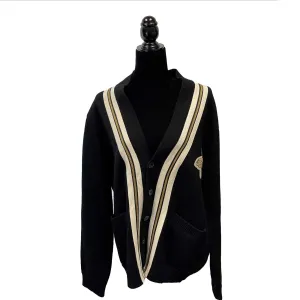 Gucci - Wool Bee Appliqué Black Cardigan - Size label missing