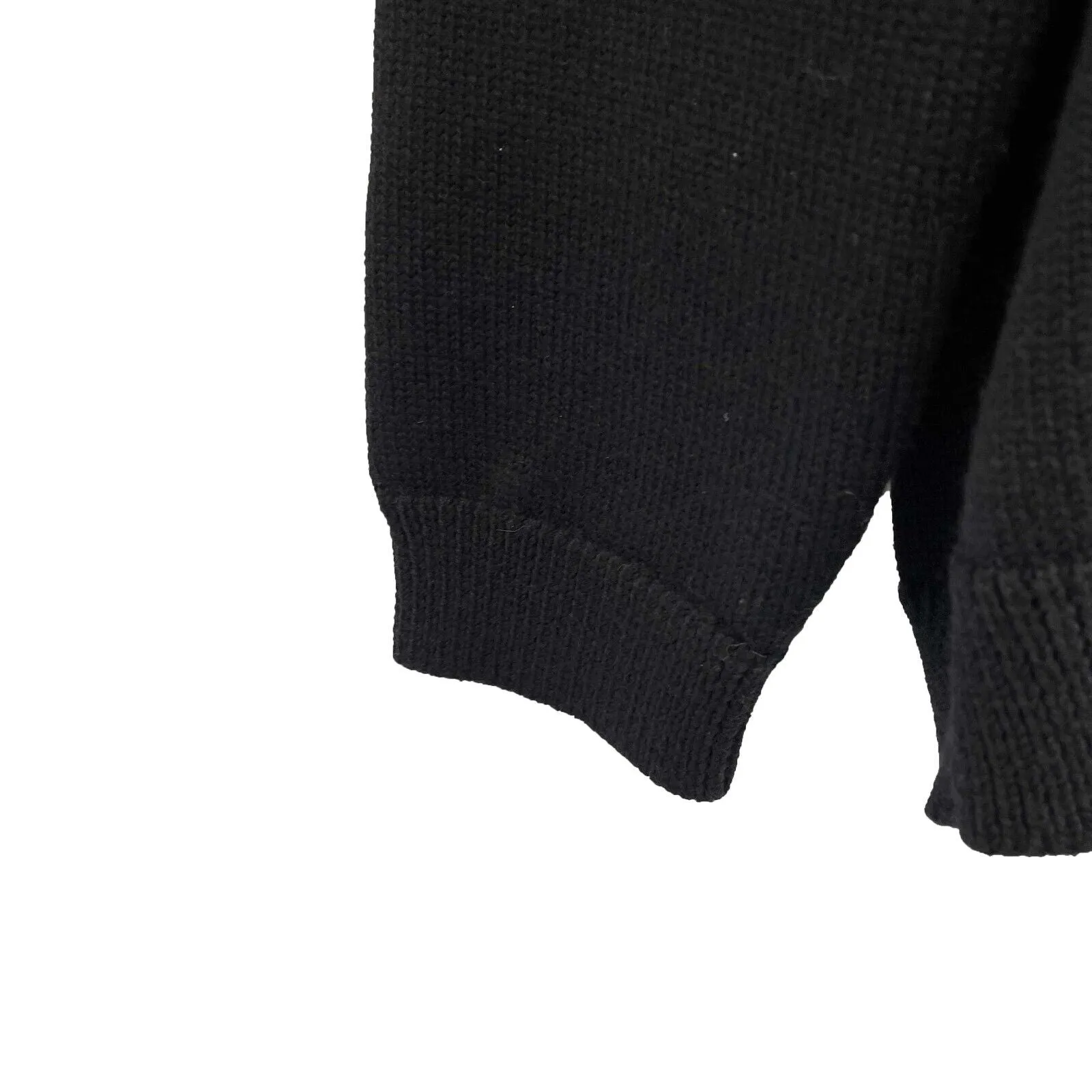 Gucci - Wool Bee Appliqué Black Cardigan - Size label missing