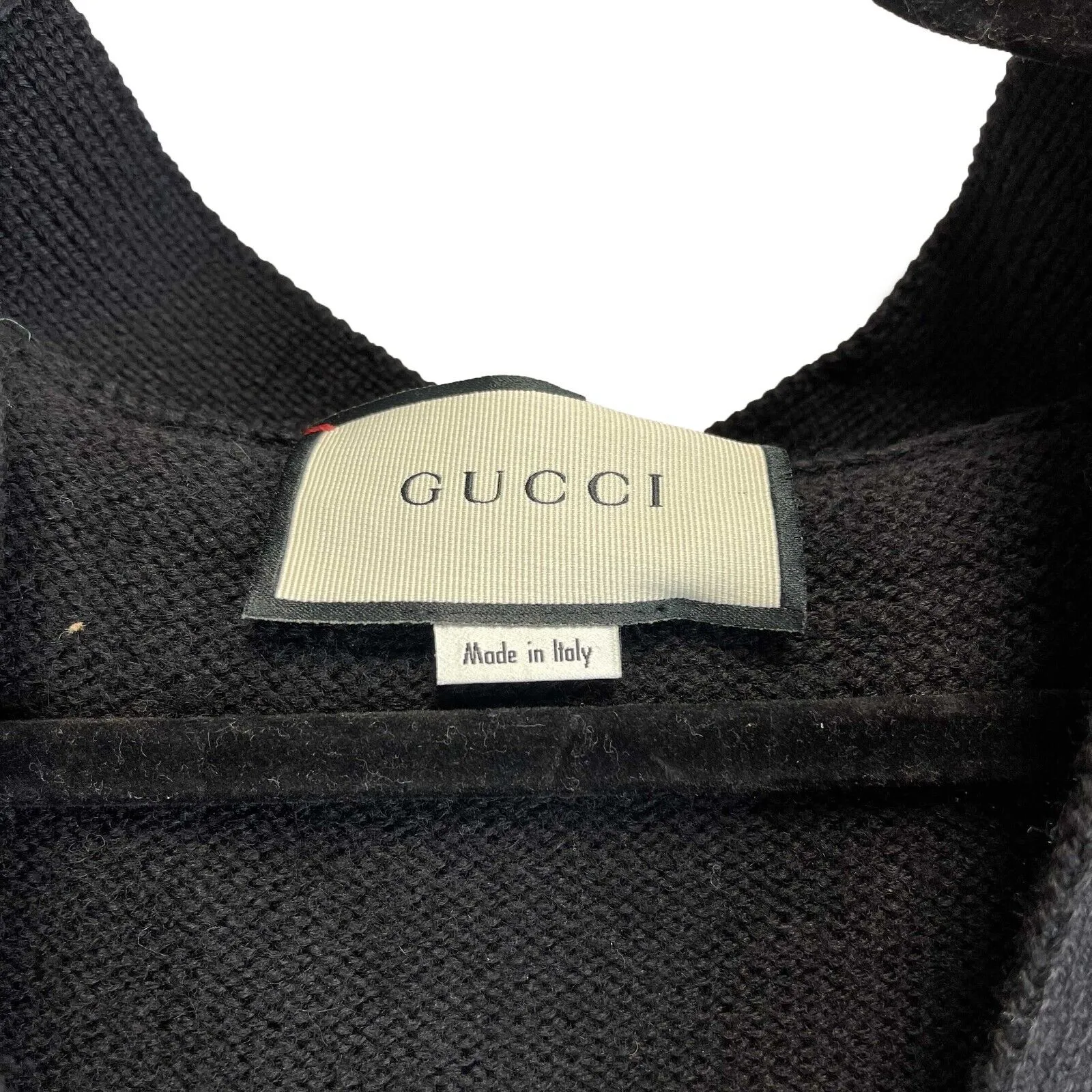 Gucci - Wool Bee Appliqué Black Cardigan - Size label missing