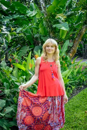 Gypsy Skirt - Dreaming Maroon
