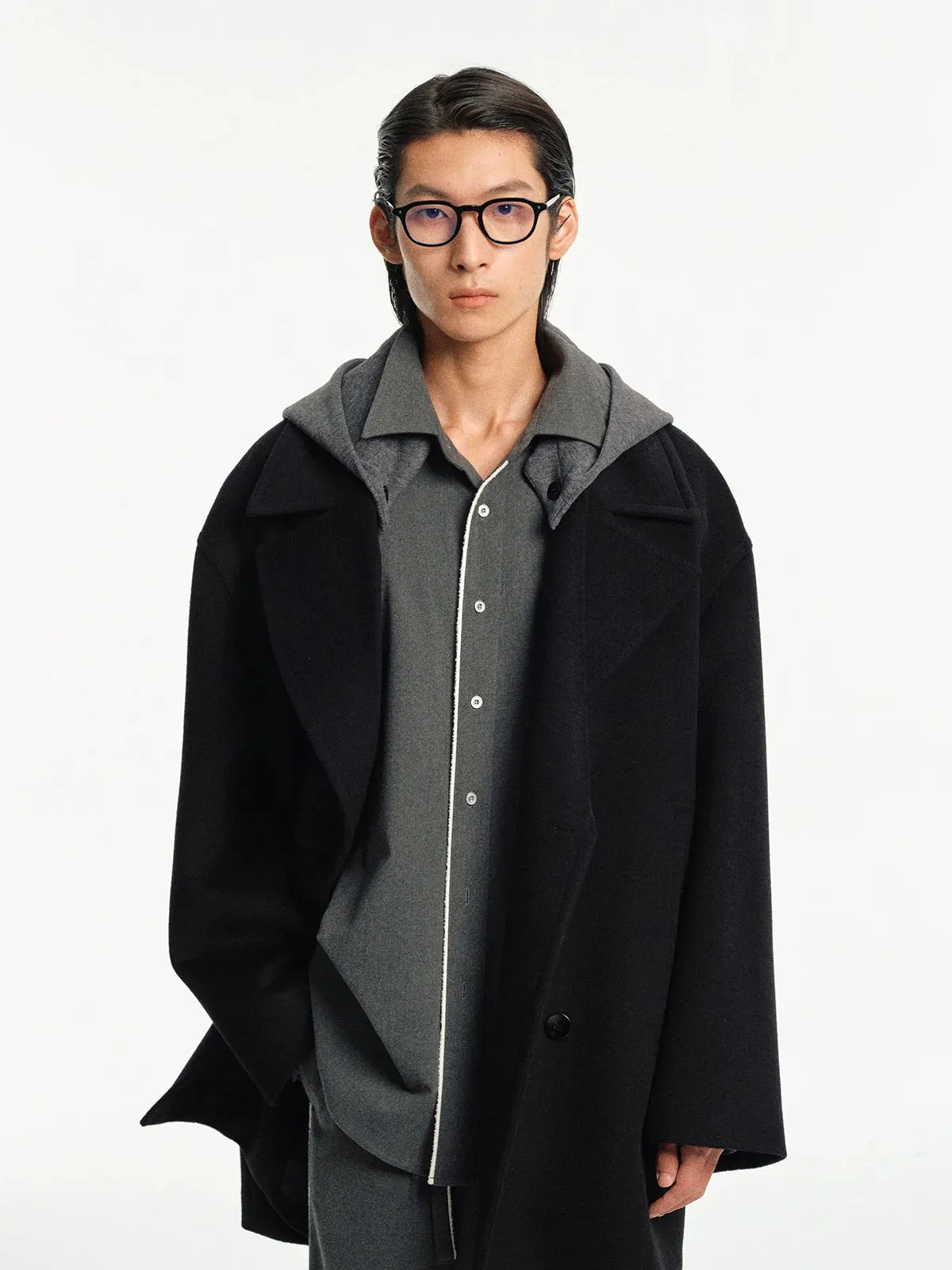 Heavyweight Wool Double-Breasted Coat