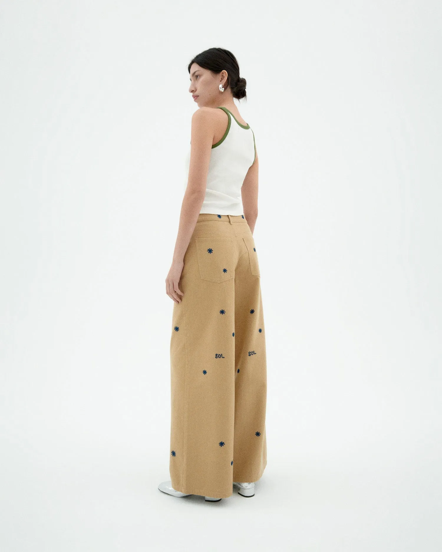 Hedda Sol Chain Pants Beige