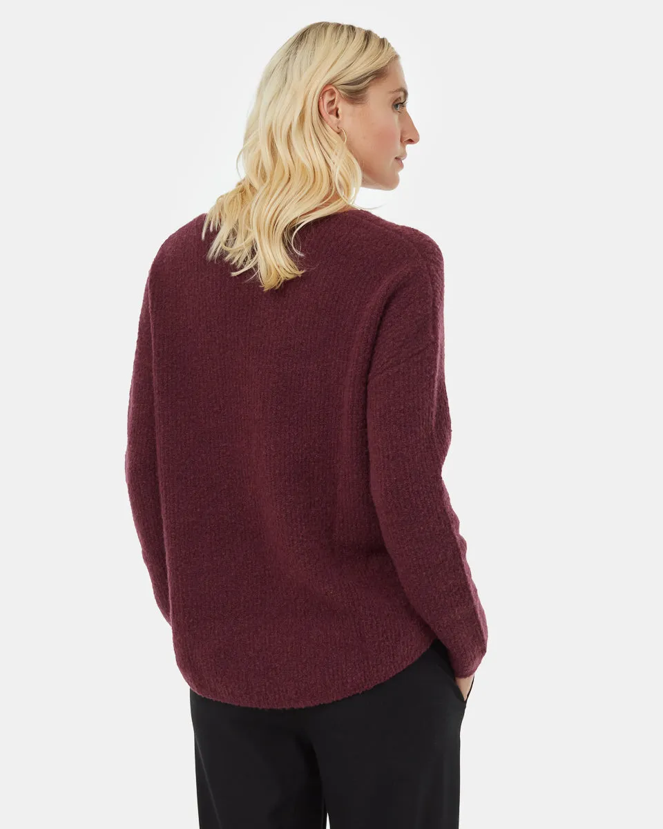 Highline Fuzzy V-Neck Sweater