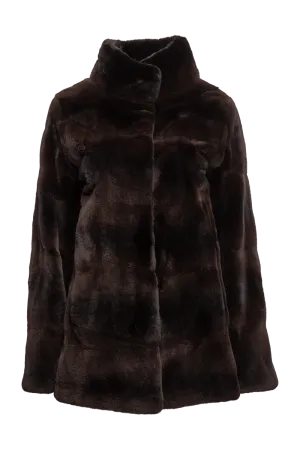Horizontal Matara Mink Fur Jacket