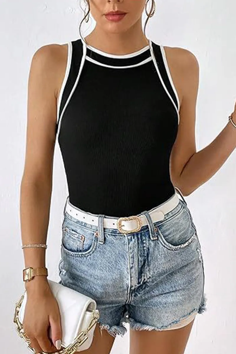 HTZ1135 Ribbed Knit Tank Top