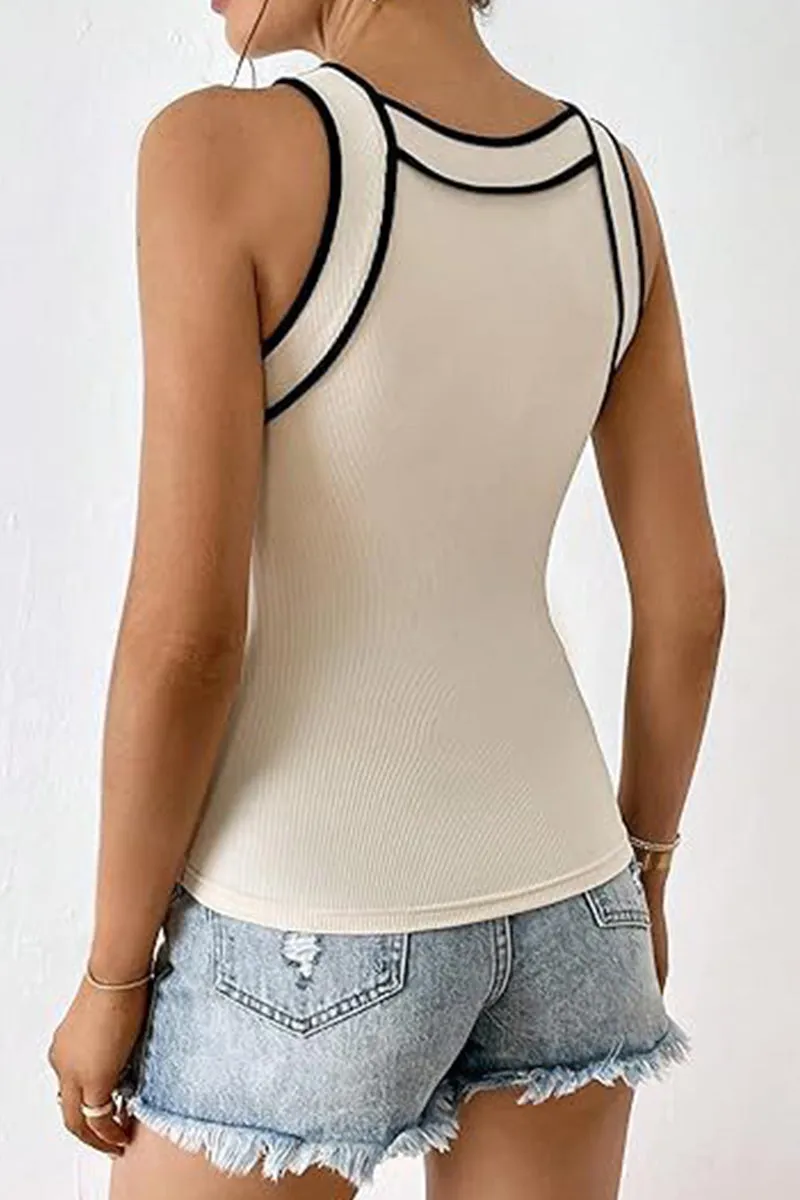 HTZ1135 Ribbed Knit Tank Top