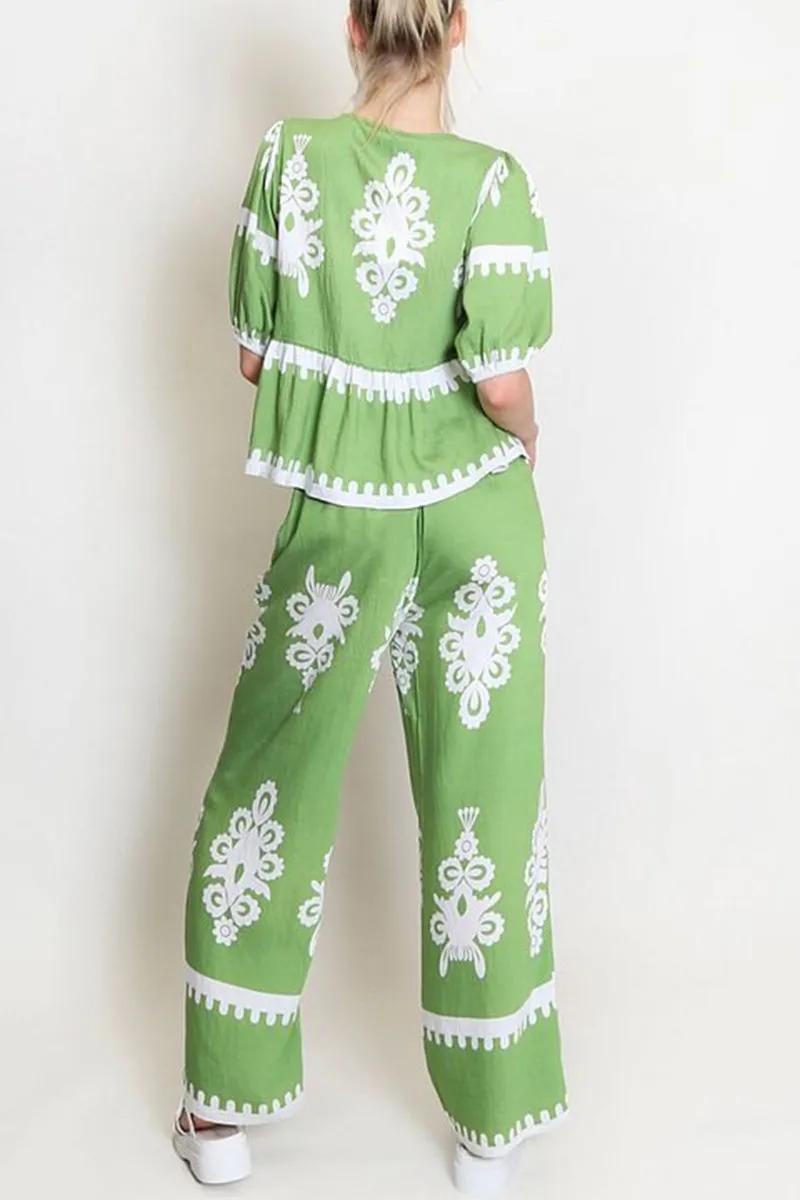 HUR1313 Boho Chic Two-Piece Set