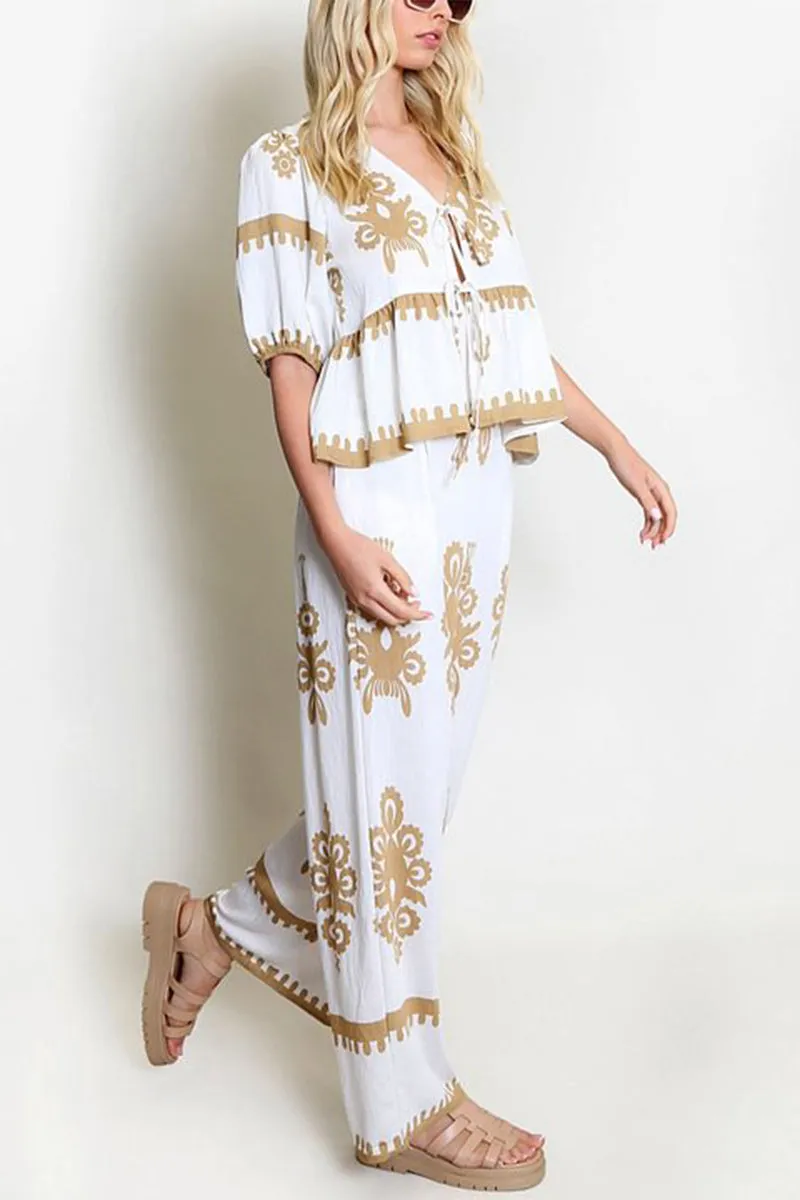 HUR1313 Boho Chic Two-Piece Set