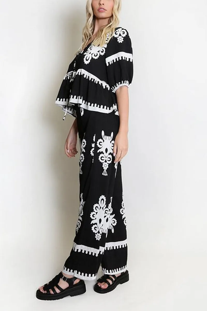 HUR1313 Boho Chic Two-Piece Set