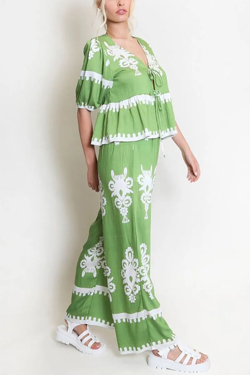 HUR1313 Boho Chic Two-Piece Set