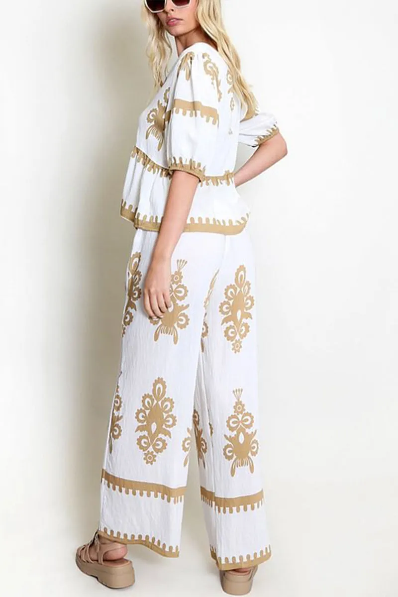 HUR1313 Boho Chic Two-Piece Set