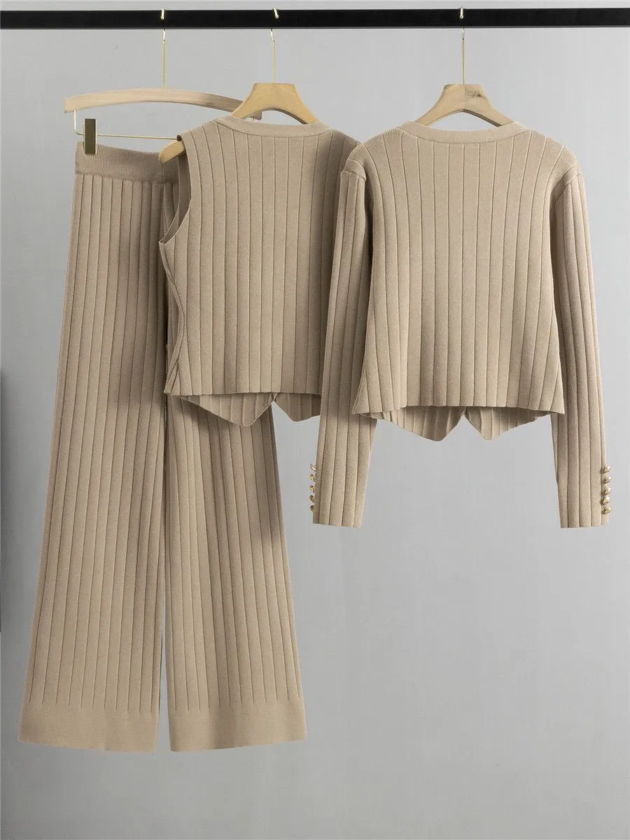 Isabella™ - Chic Knitted Vest Co-Ord Set
