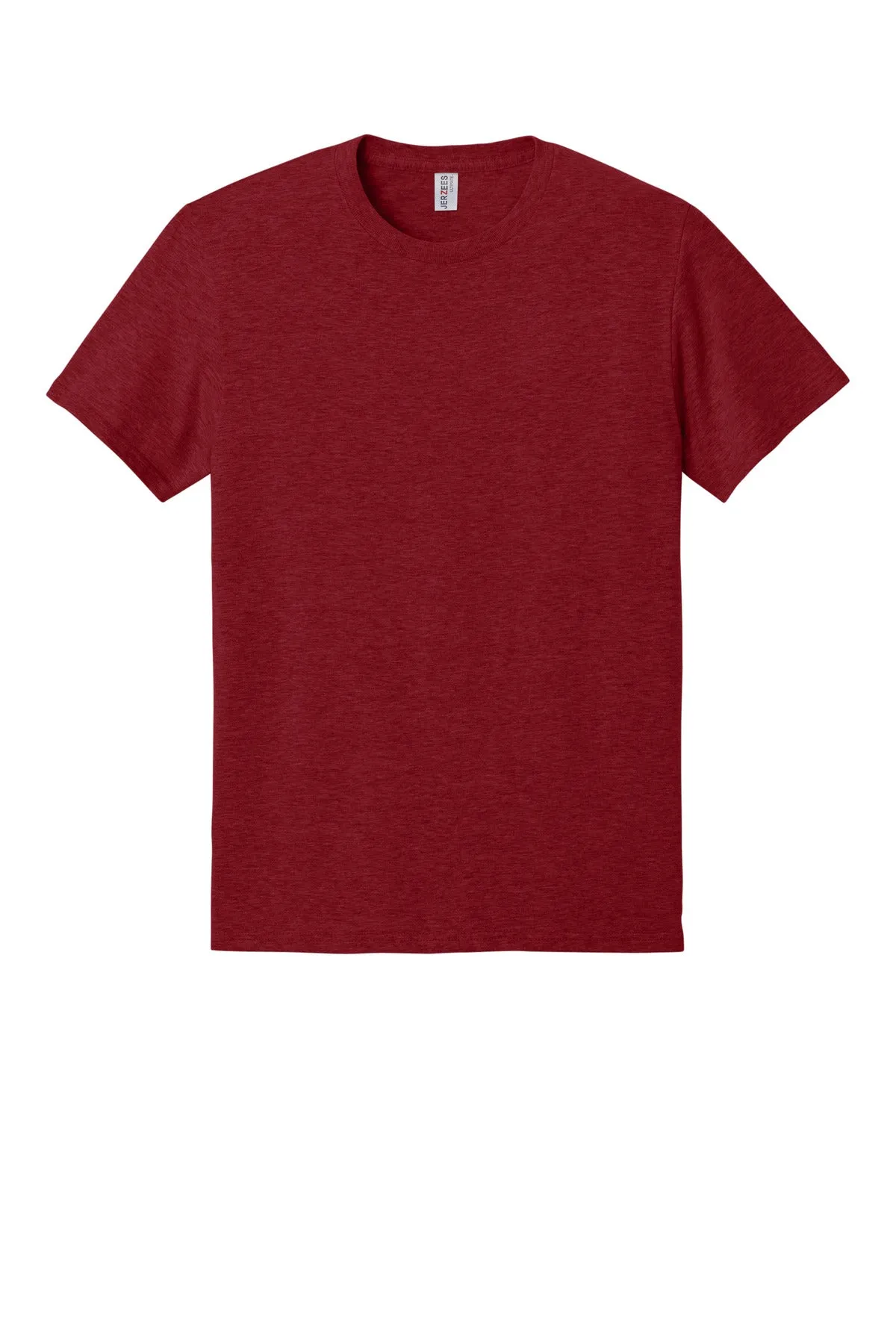 Jerzees Ultimate Unisex Ring Spun T-Shirt IC46M Peppered Red Heather