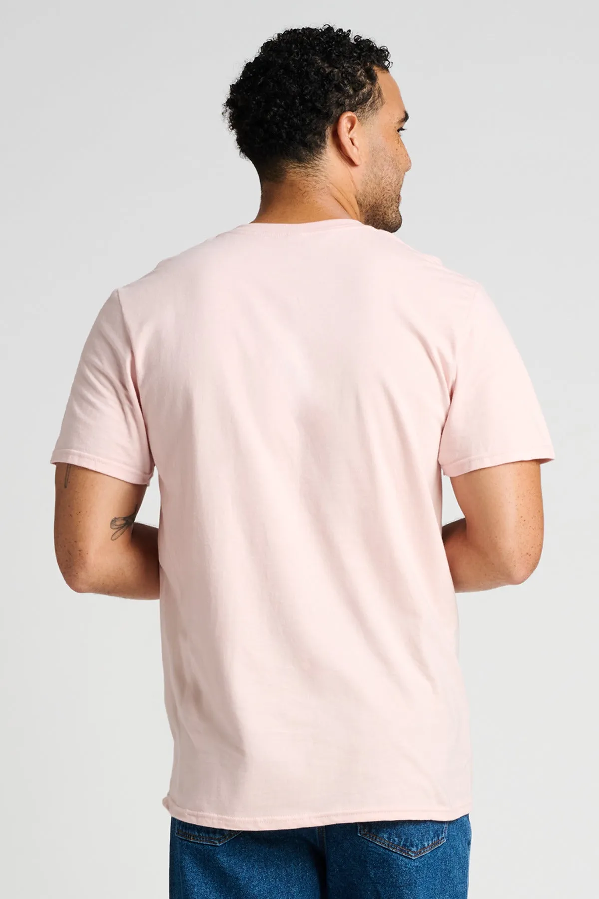 Jerzees Unisex Premium Combed Ring Spun Cotton Tee 570M Blush Pink