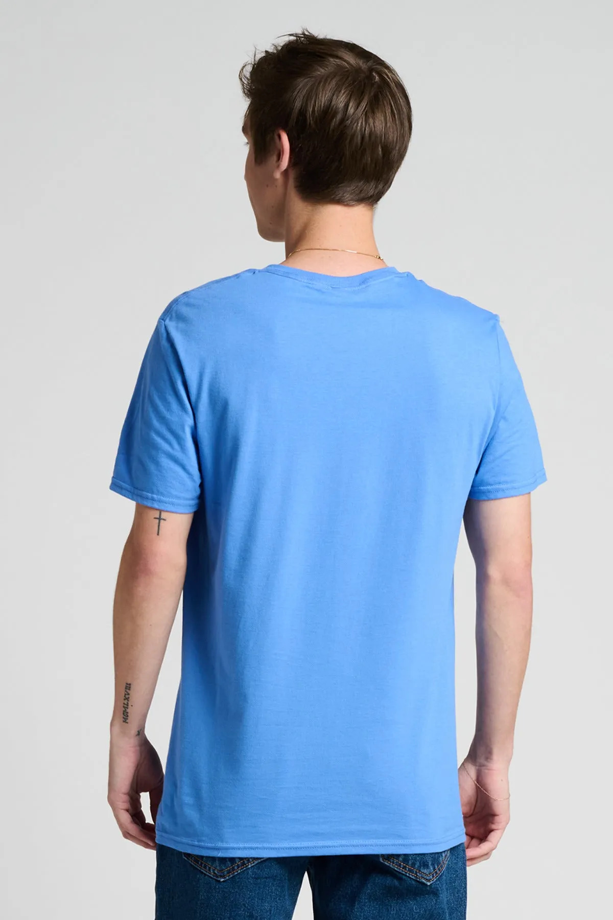 Jerzees Unisex Premium Combed Ring Spun Cotton Tee 570M Periwinkle Blue