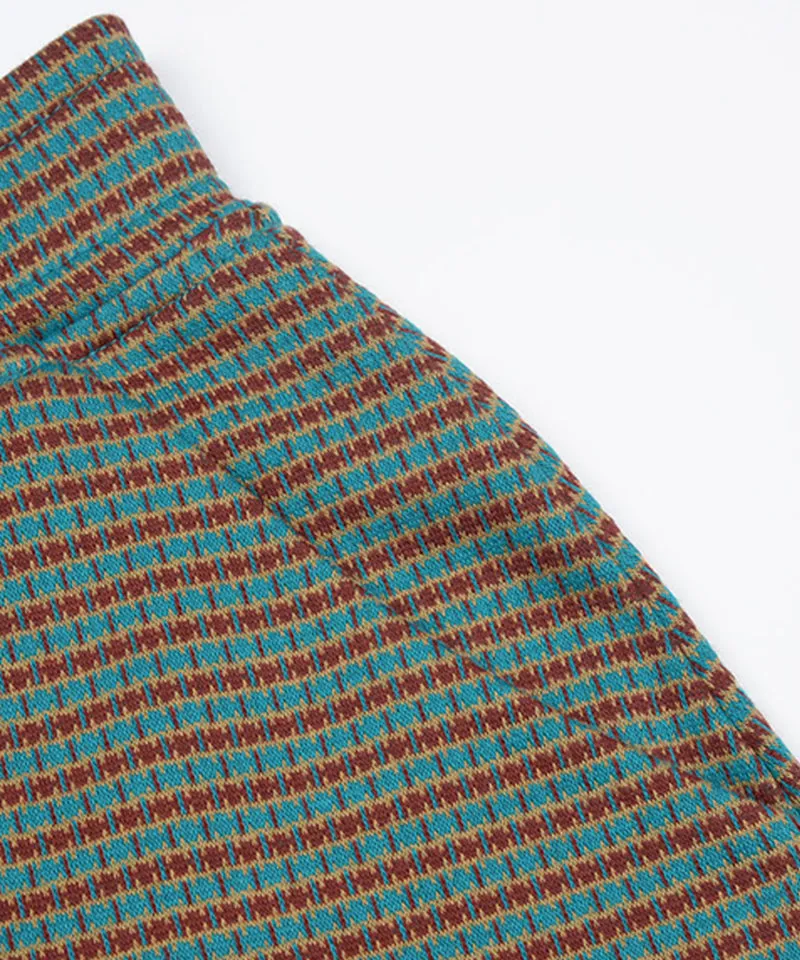 KANDINI Jacquard Mini Skirt - Teal(Brick)