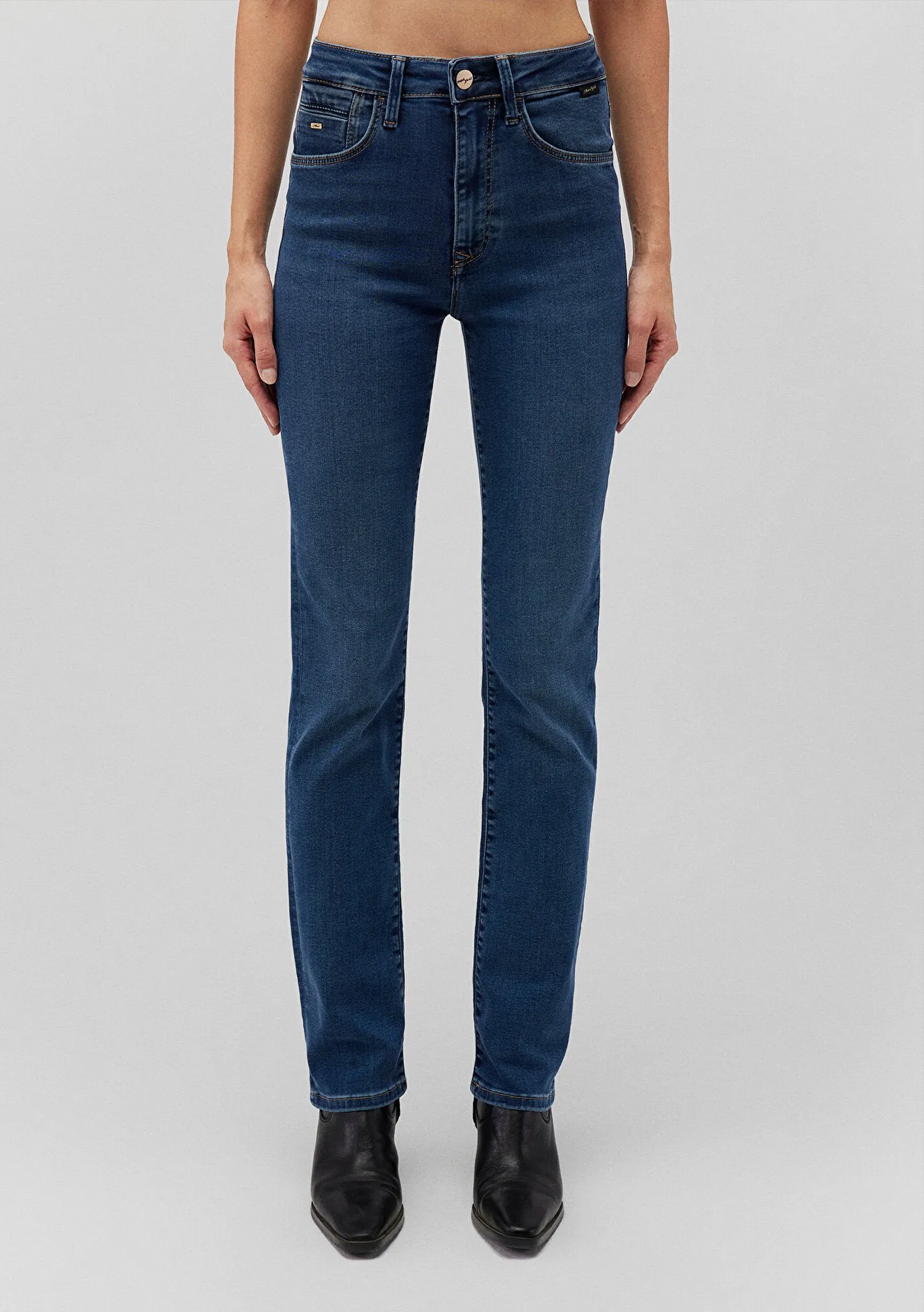 Kendra Mid Brushed Gold Jean Pants
