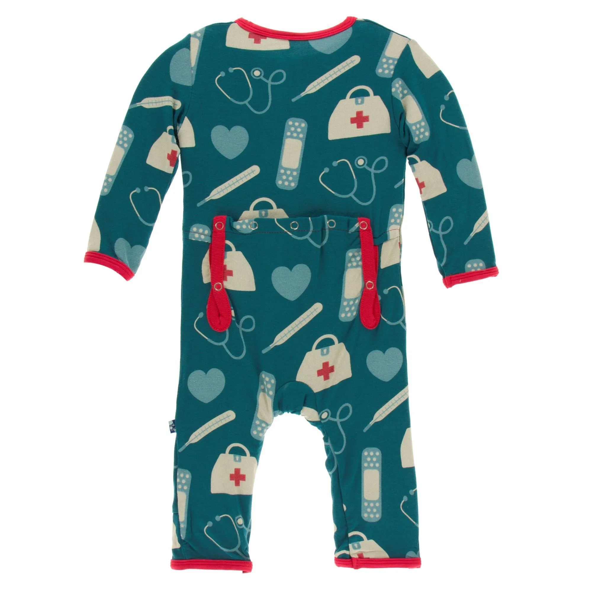 KicKee Pants Oasis Medicine Coverall with Snaps
