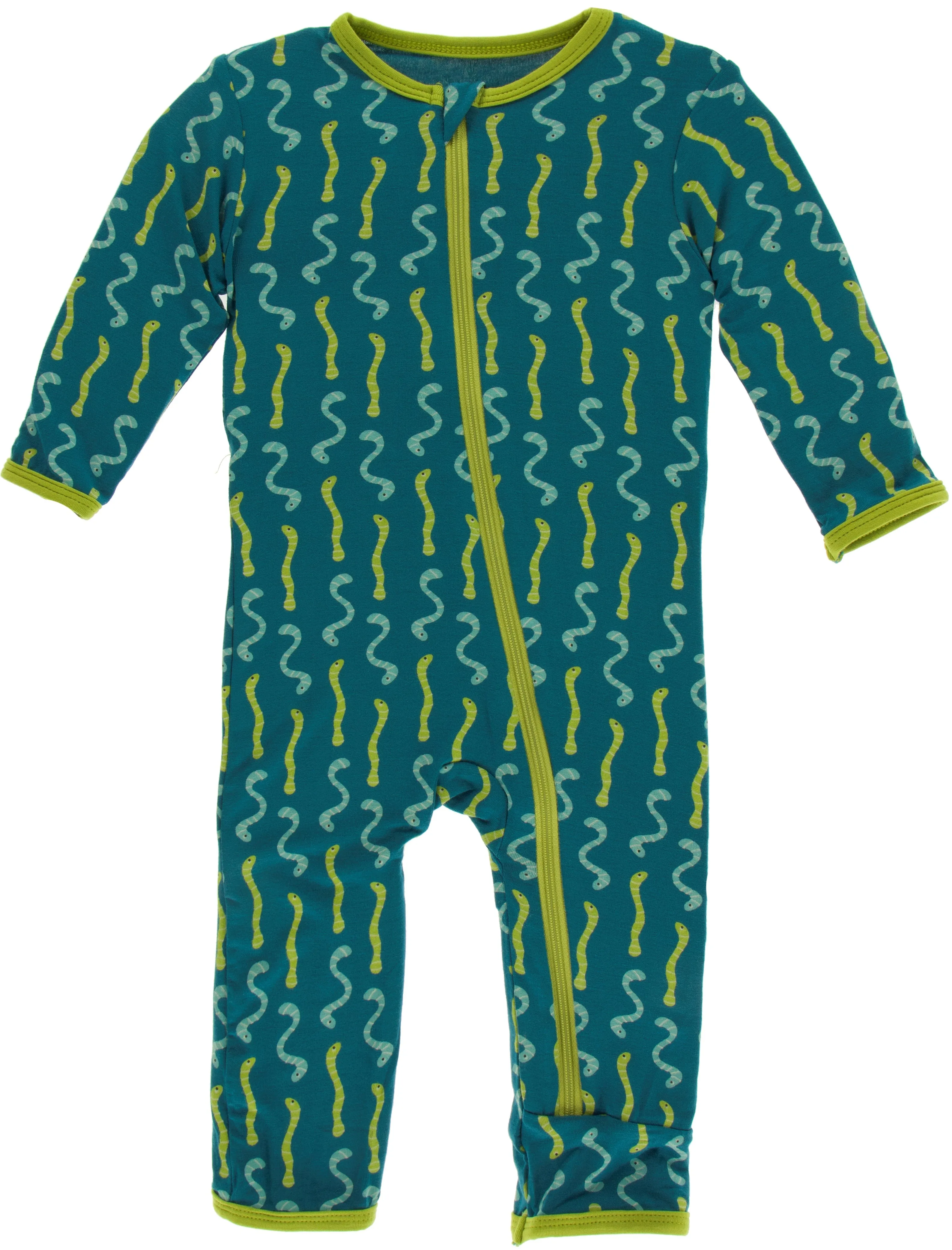 KicKee Pants Oasis Worms Coverall with Zipper